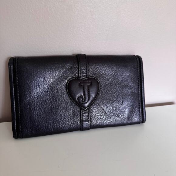 Juicy Couture Y2K Black Leather Wallet - Picture 2 of 8